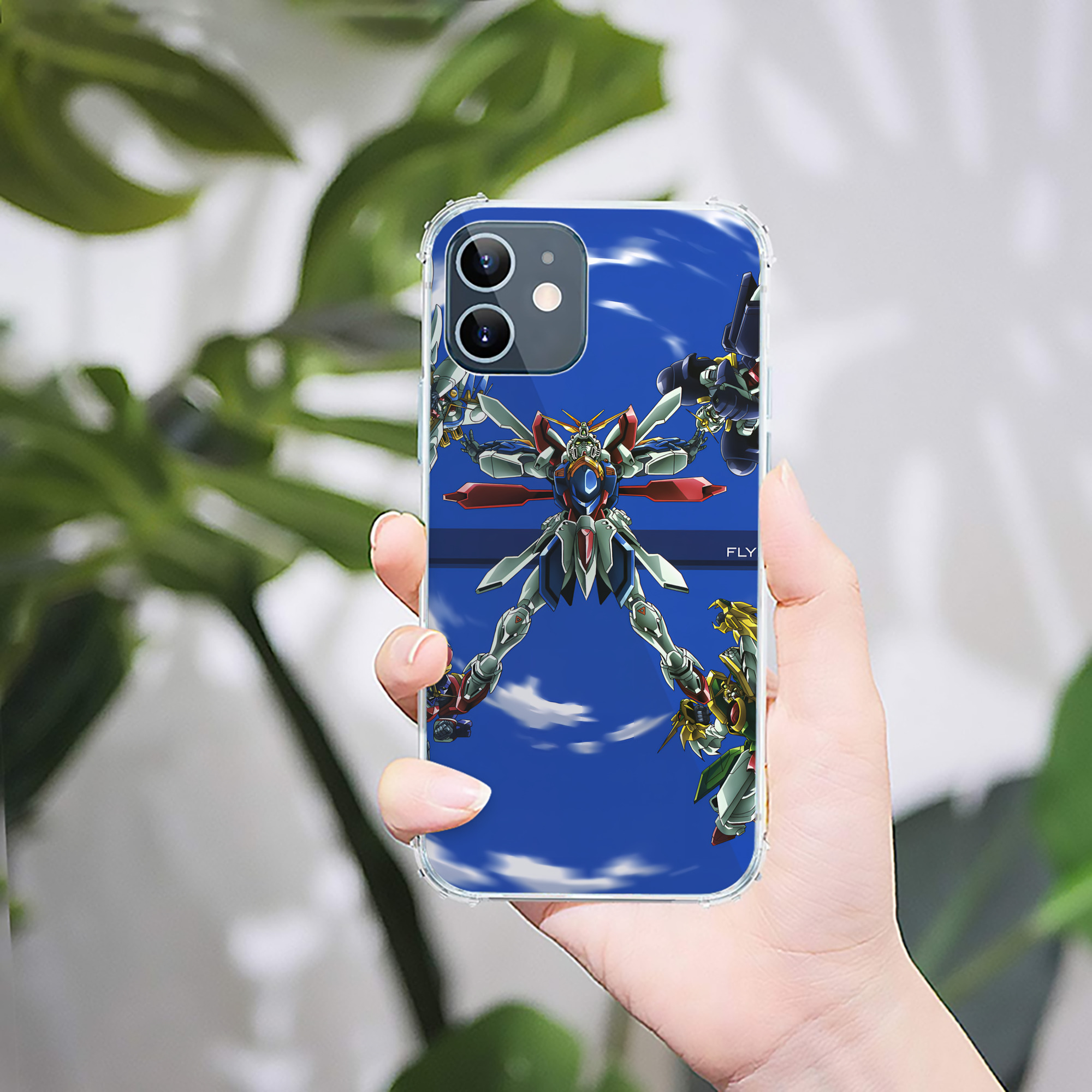 （画像用） 機動戦士ガンダム Mobile Suit Gundam 【iPhone 12シリーズ対応】透明スマホケース（クリアソフトケース）